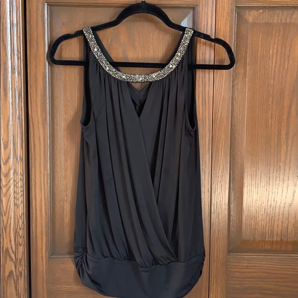 Sleeveless Beaded Express Top